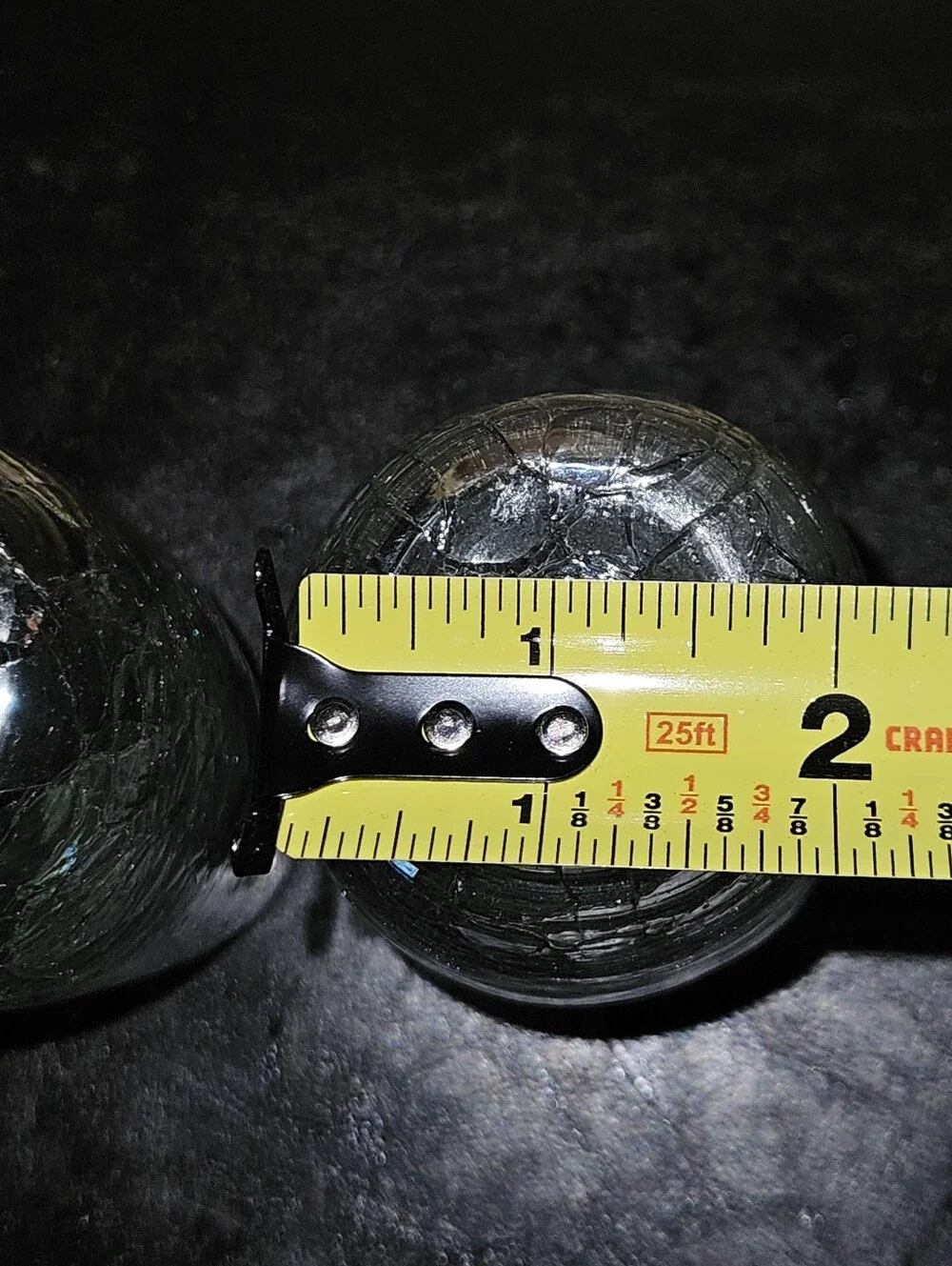 Set Of 2 Vintage Kosta Style Art Glass Clear Crackle Glass Bud Vases
